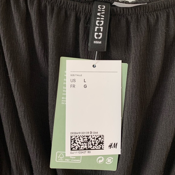 H&M Black Off-the-Shoulder Dress Large - Picture 5 of 5